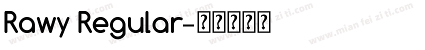 Rawy Regular字体转换